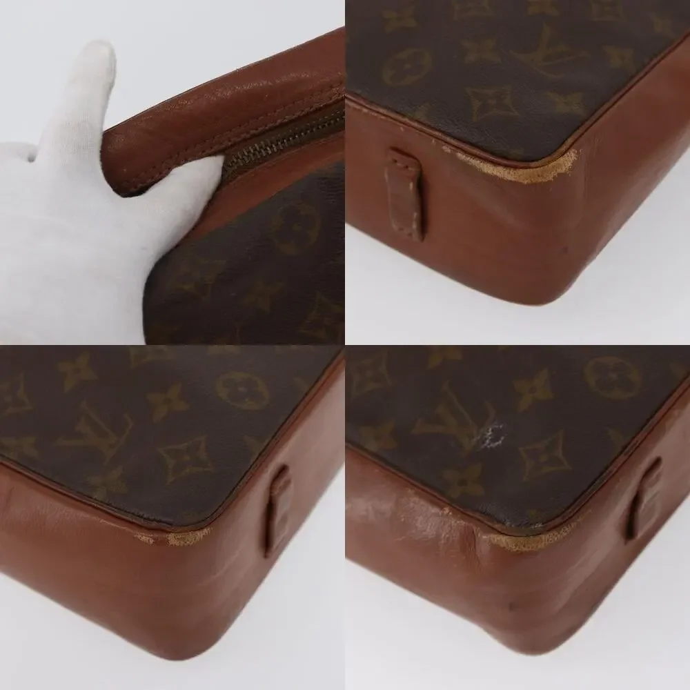 Louis Vuitton Monogram Sac Bandouliere Shoulder Bag Brown